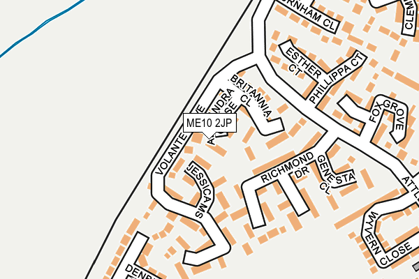 ME10 2JP map - OS OpenMap – Local (Ordnance Survey)
