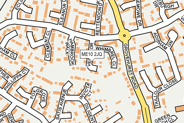ME10 2JQ map - OS OpenMap – Local (Ordnance Survey)