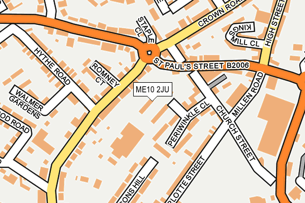ME10 2JU map - OS OpenMap – Local (Ordnance Survey)