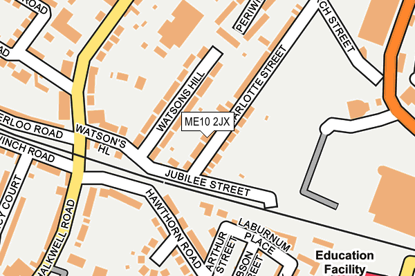 ME10 2JX map - OS OpenMap – Local (Ordnance Survey)