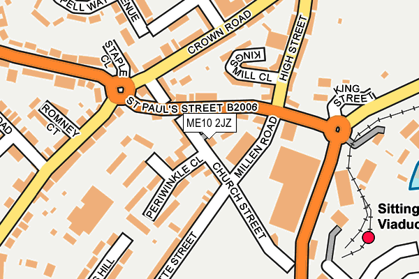 ME10 2JZ map - OS OpenMap – Local (Ordnance Survey)