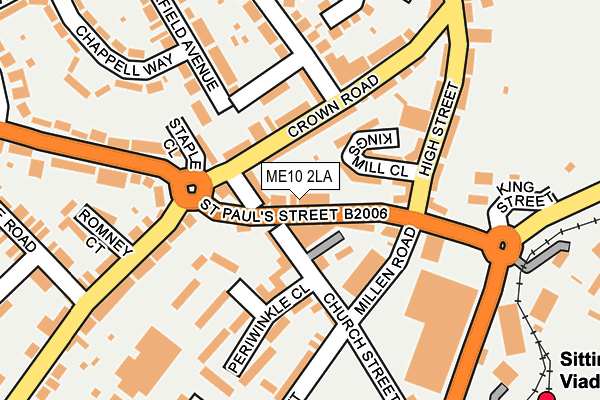 ME10 2LA map - OS OpenMap – Local (Ordnance Survey)