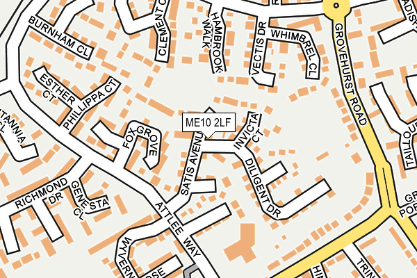 ME10 2LF map - OS OpenMap – Local (Ordnance Survey)