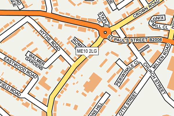 ME10 2LG map - OS OpenMap – Local (Ordnance Survey)