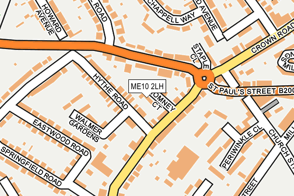 ME10 2LH map - OS OpenMap – Local (Ordnance Survey)