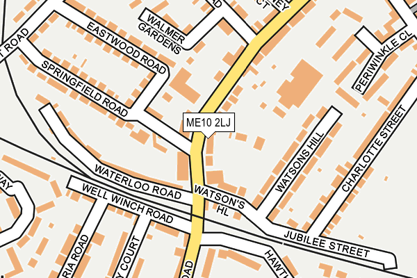 ME10 2LJ map - OS OpenMap – Local (Ordnance Survey)