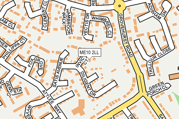 ME10 2LL map - OS OpenMap – Local (Ordnance Survey)