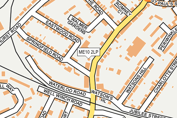 ME10 2LP map - OS OpenMap – Local (Ordnance Survey)