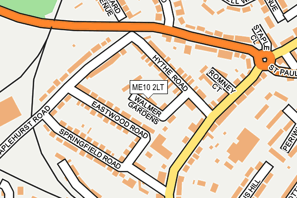 ME10 2LT map - OS OpenMap – Local (Ordnance Survey)