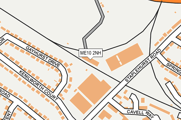 ME10 2NH map - OS OpenMap – Local (Ordnance Survey)