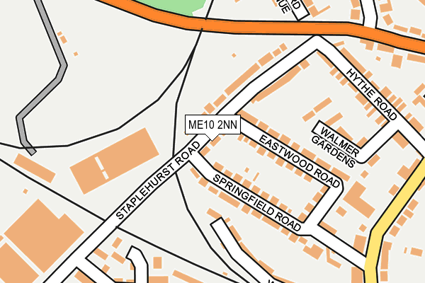 ME10 2NN map - OS OpenMap – Local (Ordnance Survey)