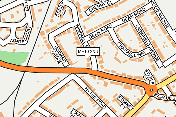 ME10 2NU map - OS OpenMap – Local (Ordnance Survey)