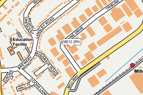 ME10 2PH map - OS OpenMap – Local (Ordnance Survey)
