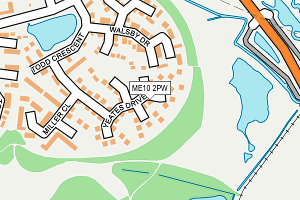 ME10 2PW map - OS OpenMap – Local (Ordnance Survey)