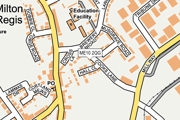 ME10 2QG map - OS OpenMap – Local (Ordnance Survey)