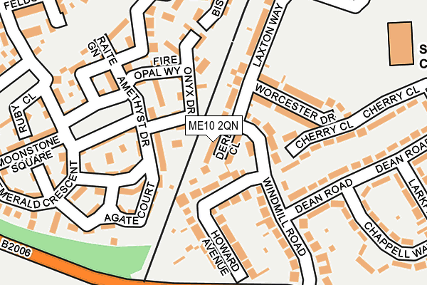 ME10 2QN map - OS OpenMap – Local (Ordnance Survey)