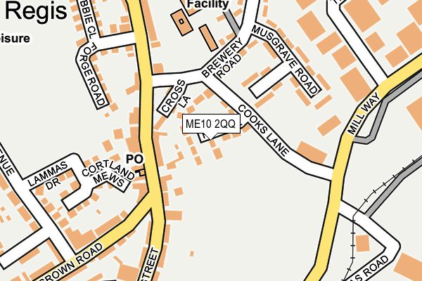 ME10 2QQ map - OS OpenMap – Local (Ordnance Survey)