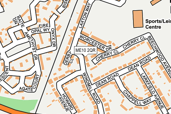 ME10 2QR map - OS OpenMap – Local (Ordnance Survey)