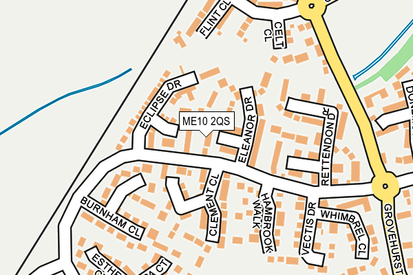 ME10 2QS map - OS OpenMap – Local (Ordnance Survey)