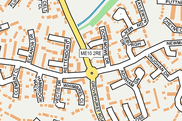ME10 2RE map - OS OpenMap – Local (Ordnance Survey)