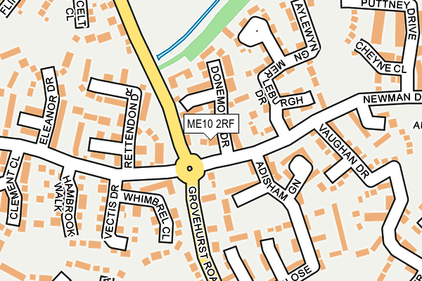 ME10 2RF map - OS OpenMap – Local (Ordnance Survey)