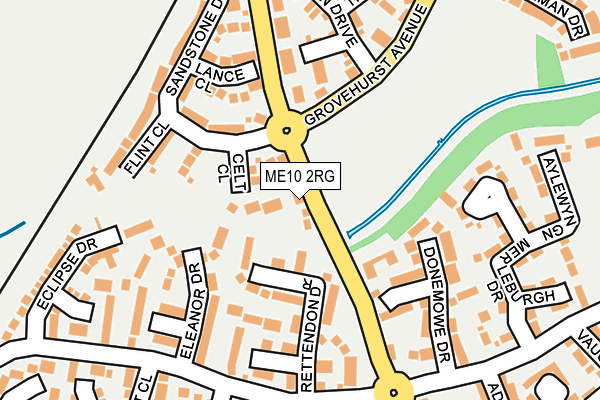 ME10 2RG map - OS OpenMap – Local (Ordnance Survey)