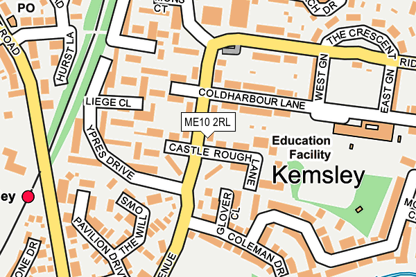 ME10 2RL map - OS OpenMap – Local (Ordnance Survey)