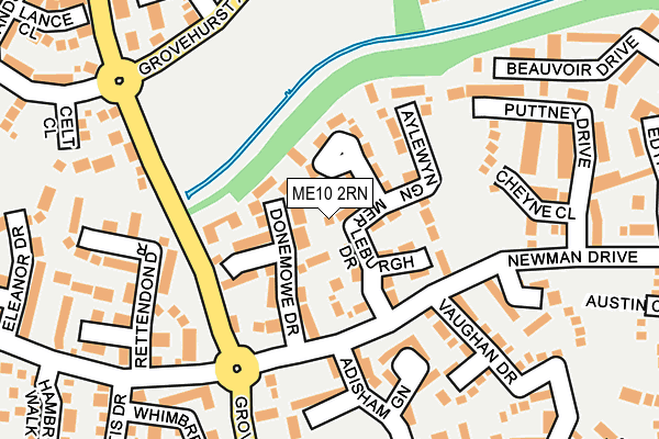 ME10 2RN map - OS OpenMap – Local (Ordnance Survey)