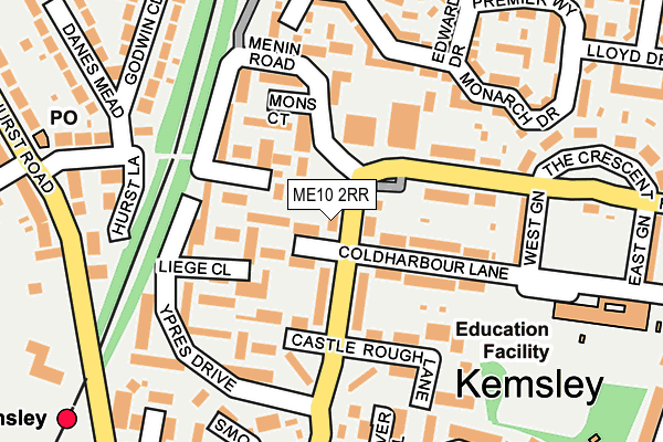 ME10 2RR map - OS OpenMap – Local (Ordnance Survey)