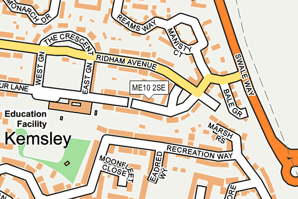 ME10 2SE map - OS OpenMap – Local (Ordnance Survey)