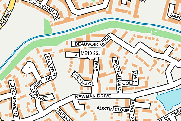 ME10 2SJ map - OS OpenMap – Local (Ordnance Survey)