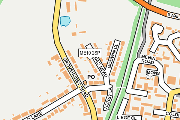 ME10 2SP map - OS OpenMap – Local (Ordnance Survey)