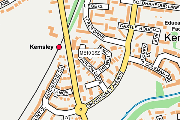 ME10 2SZ map - OS OpenMap – Local (Ordnance Survey)