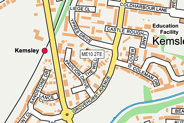 ME10 2TE map - OS OpenMap – Local (Ordnance Survey)