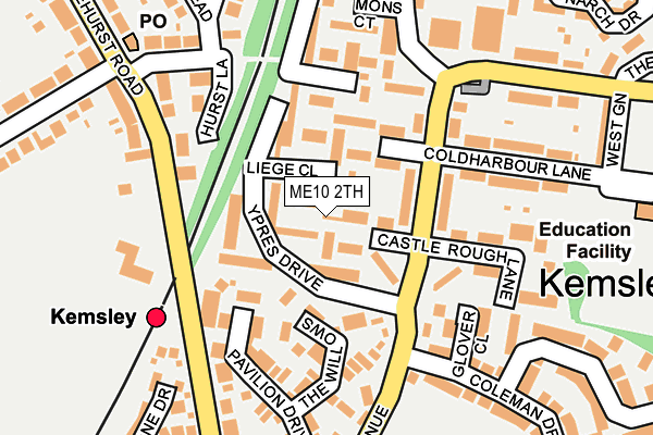 ME10 2TH map - OS OpenMap – Local (Ordnance Survey)