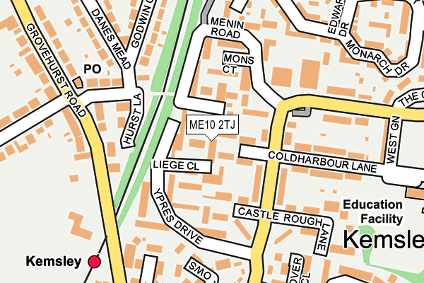 ME10 2TJ map - OS OpenMap – Local (Ordnance Survey)