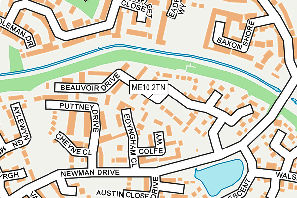 ME10 2TN map - OS OpenMap – Local (Ordnance Survey)