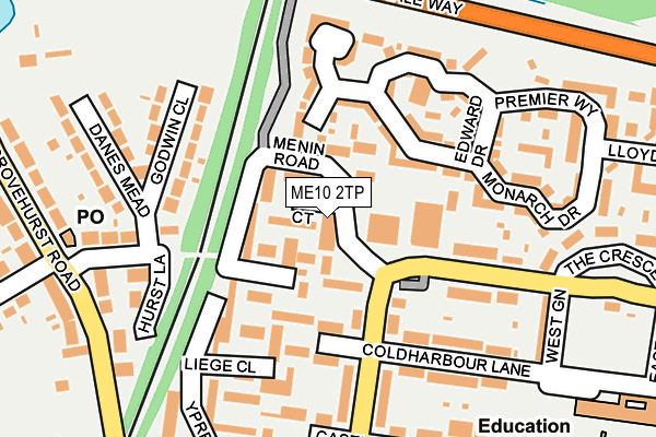 ME10 2TP map - OS OpenMap – Local (Ordnance Survey)