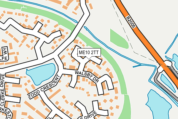 ME10 2TT map - OS OpenMap – Local (Ordnance Survey)