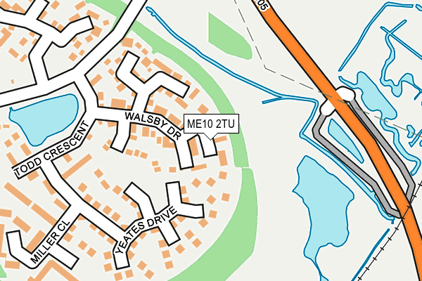 ME10 2TU map - OS OpenMap – Local (Ordnance Survey)