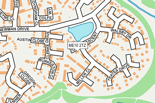 ME10 2TZ map - OS OpenMap – Local (Ordnance Survey)