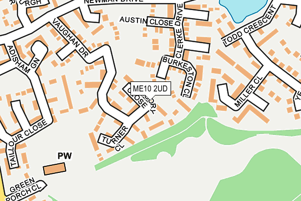 ME10 2UD map - OS OpenMap – Local (Ordnance Survey)
