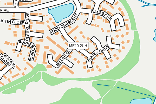 ME10 2UH map - OS OpenMap – Local (Ordnance Survey)