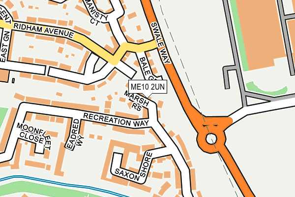 ME10 2UN map - OS OpenMap – Local (Ordnance Survey)