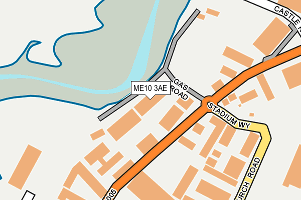 ME10 3AE map - OS OpenMap – Local (Ordnance Survey)