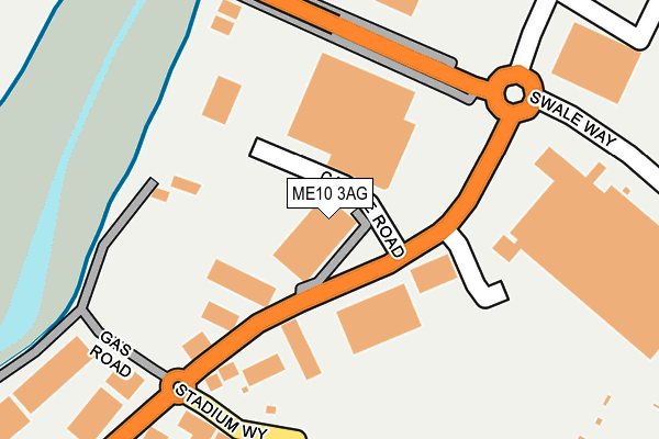 ME10 3AG map - OS OpenMap – Local (Ordnance Survey)