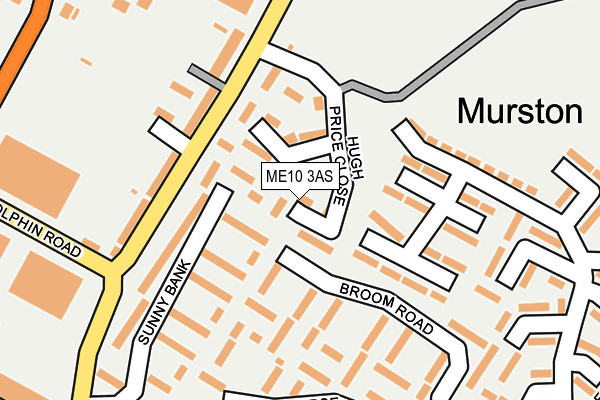 ME10 3AS map - OS OpenMap – Local (Ordnance Survey)