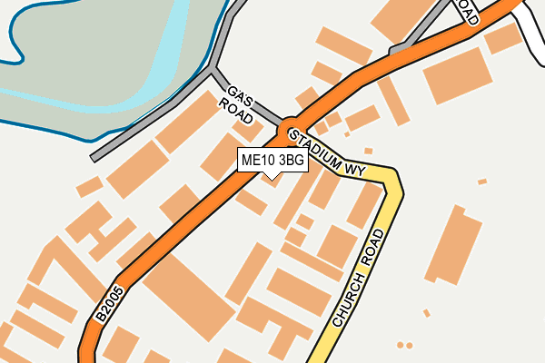 ME10 3BG map - OS OpenMap – Local (Ordnance Survey)