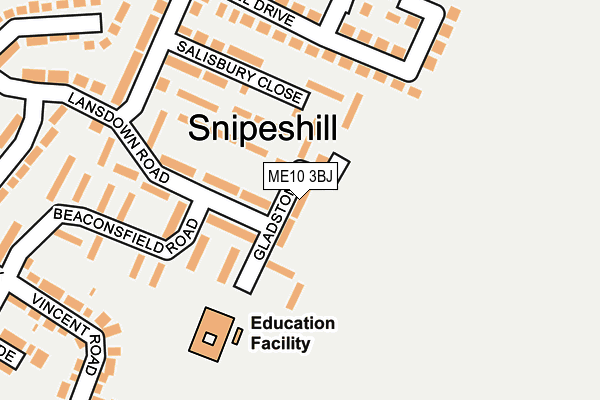 ME10 3BJ map - OS OpenMap – Local (Ordnance Survey)