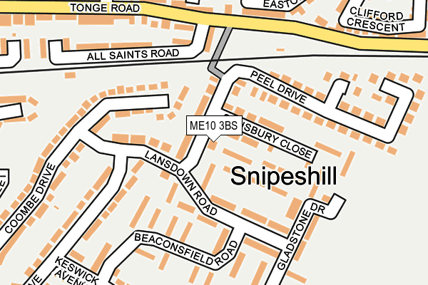 ME10 3BS map - OS OpenMap – Local (Ordnance Survey)